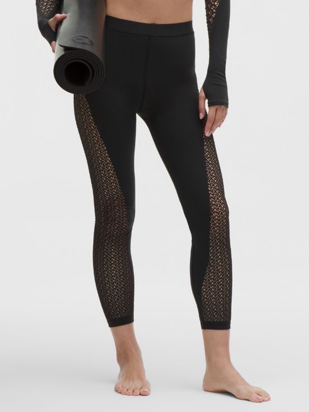 NWT Lululemon Mesh Cut Out Leggings